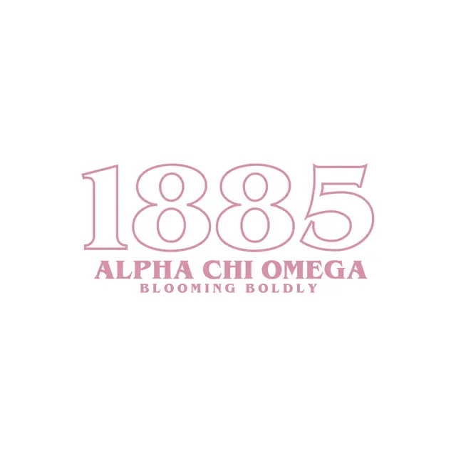 Alpha Chi Omega 1885 Bold Lettering PR Tank