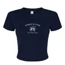 Women in STEM Blue Bow and Atom Design PR Shirt 2