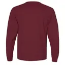 Champion Garment-Dyed Long Sleeve T-Shirt cd200 Crimson Back