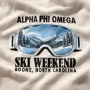 Alpha Phi Omega Snowy Mountains Graphic PR Sweater