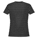 Fresh Prints FP105 Polka Dot Basic Sporty Tee Black White Back
