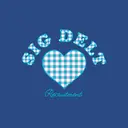 Sigma Delta Tau Gingham Heart Text Recruitment Shirt