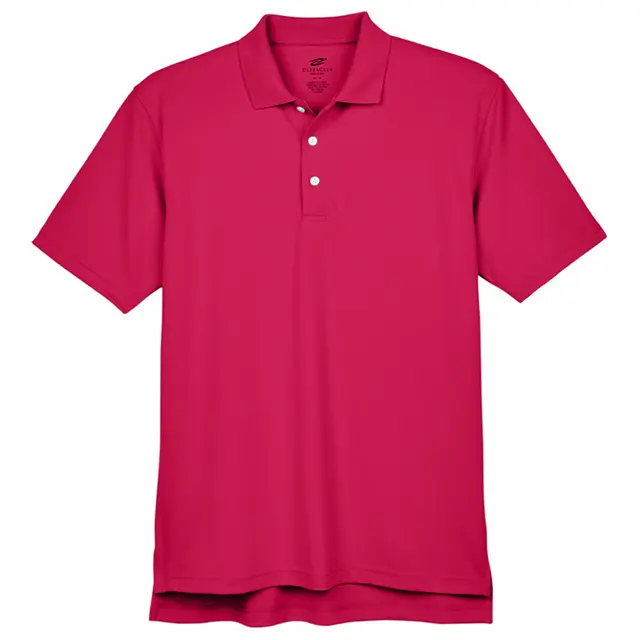 Customizable UltraClub Men's Cool & Dry Stain-Release Performance Polo 8445 Cardinal Front