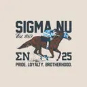 Sigma Nu Racing Horse Graphic PR Shirt