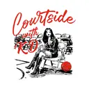 Kappa Delta Courtside flowing script basketball shirt