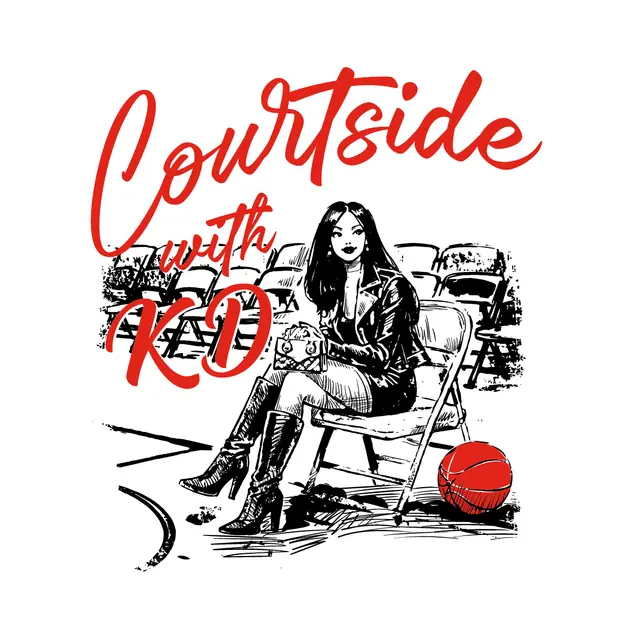 Kappa Delta Courtside flowing script basketball shirt