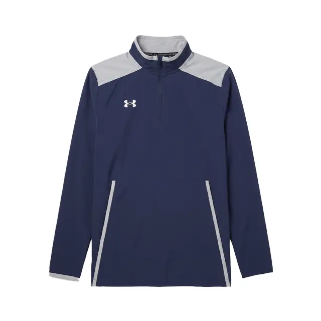 Under Armour Men's Motivate 3.0 Quarter-Zip Pullover - 1389611 Midnight Navy White Front