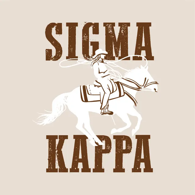 Sigma Kappa Equestrian Rider Graphic PR Shirt