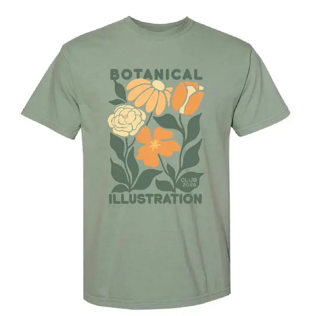 Botanical Illustration Club Floral Graphic PR Shirt 2