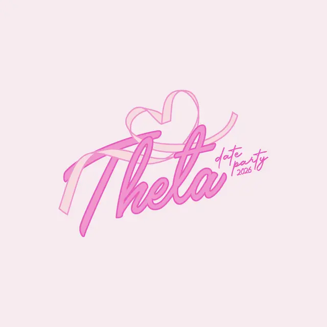 Kappa Alpha Theta Ribbon Heart Date Party Tank