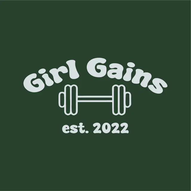 Girl Gains Playful Dumbbell Theme Club Hoodie