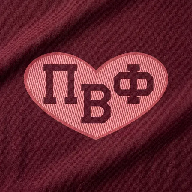 Pi Beta Phi Heart Design PR Shorts