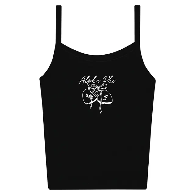 Alpha Phi Heart Lock Design Big Little Reveal Tank 2