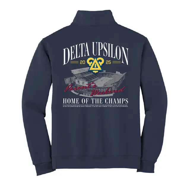 Delta Upsilon Stadium Illustration Parent's Weekend Sweater 2