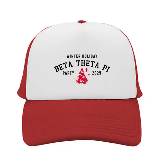 Beta Theta Pi Holiday Tree and Stars Holiday Party Hat 2