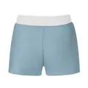Fresh Prints Malibu Heavyweight Low Waist Color Block Sweatshorts Slate Blue White mto Back