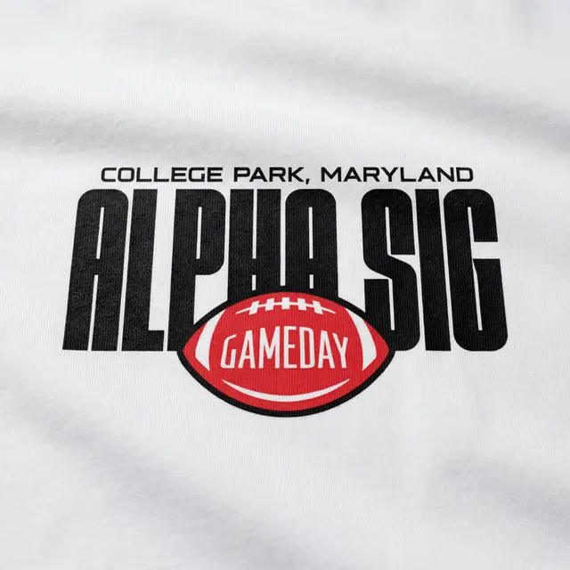 Alpha Sigma Phi Bold Lettering Game Day Shirt