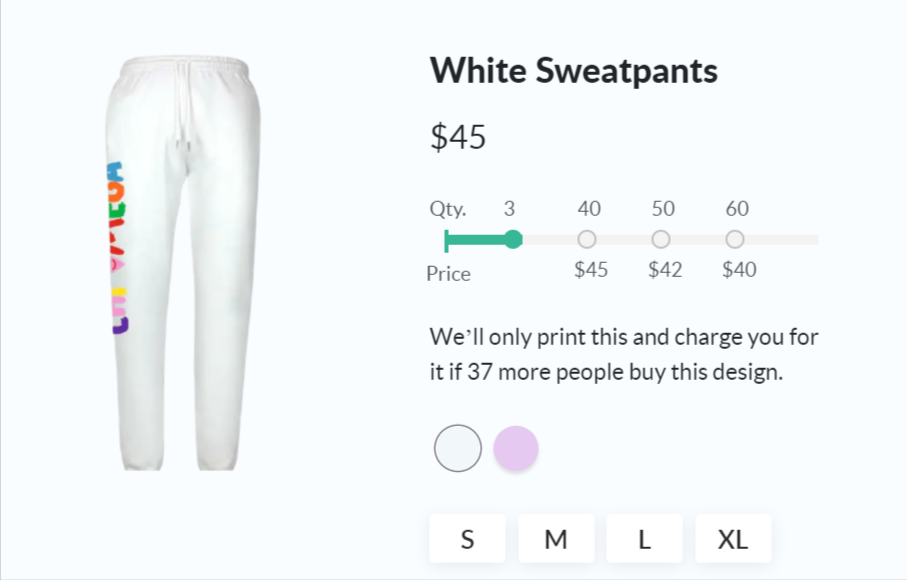 Fresh Prints Group Order Breakpoints Example for Lower Prices