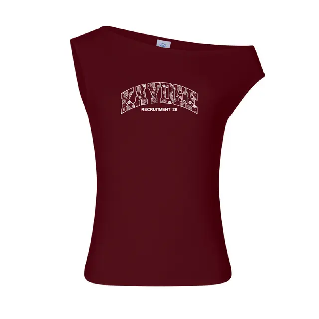 Kappa Delta Paisley Pattern Arch Block Texts Recruitment Tank 2