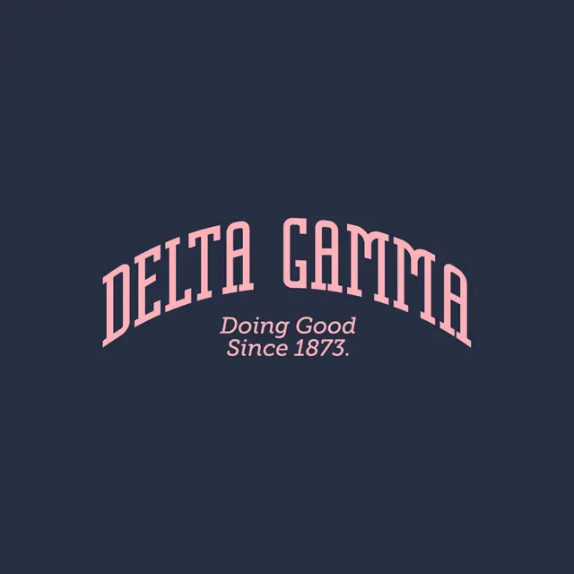 Delta Gamma Arched Pastel Text PR Shirt