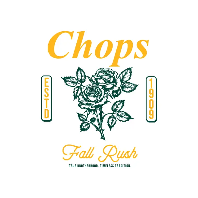 Lambda Chi Alpha Bold Rose Illustration Rush Shirt