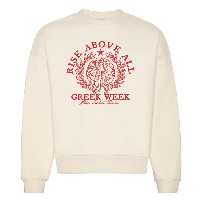 Phi Delta Theta Hand Drawn Runner Laurel Greek Week Crewneck 2