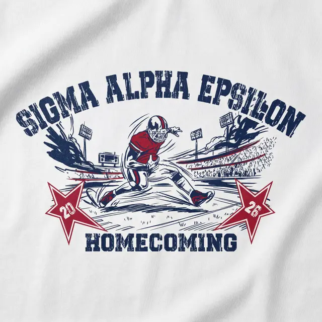 Sigma Alpha Epsilon Football Player Homecoming Hoodie