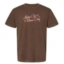 Alpha Chi Omega Cute Script with Hearts Mom's Day Shirt 2
