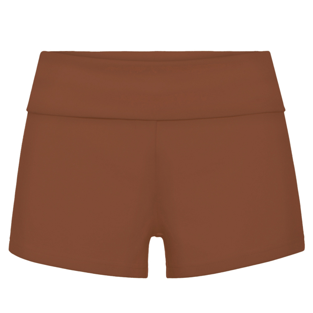 パンツ LITMUS Her Praha layered shorts brown Fresh Prints Lindsey Fold-over Lounge Shorts | Fresh Prints