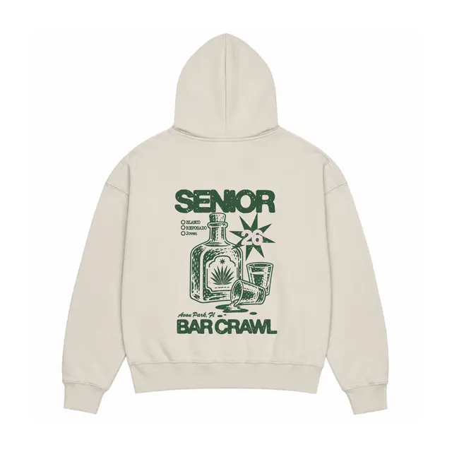 Gamma Phi Beta Vintage Bottle and Shot Glass PR Hoodie 2