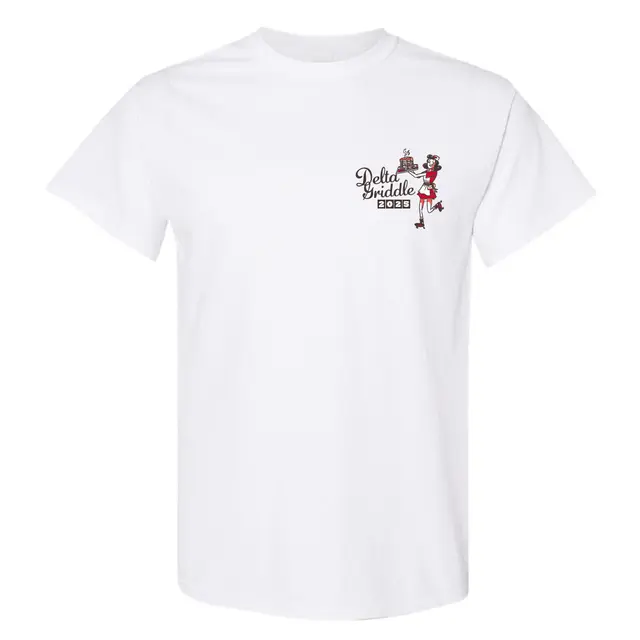 Delta Delta Delta Roller Skating Waitress Philanthropy Shirt 2