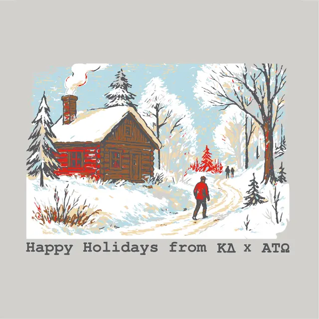 Alpha Tau Omega Winter Cabin Holidays Crewneck