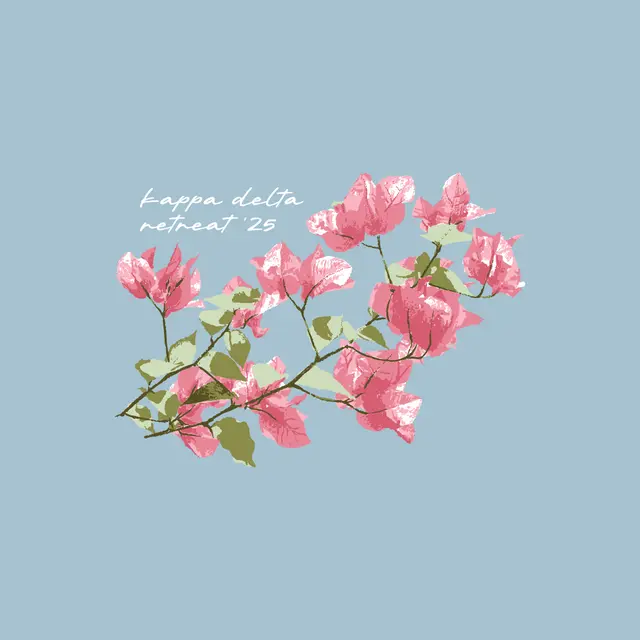Kappa Delta Pink Bougainvillea Retreat Crewneck