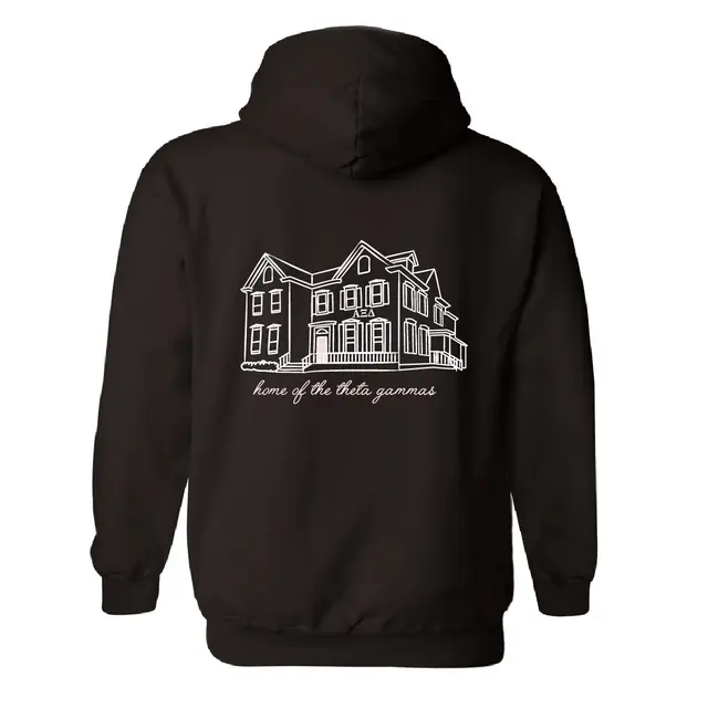 Alpha Xi Delta House Sketch PR Hoodie 2