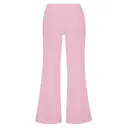 FP101 Katie Fold-over Flared Pants Baby Pink Back