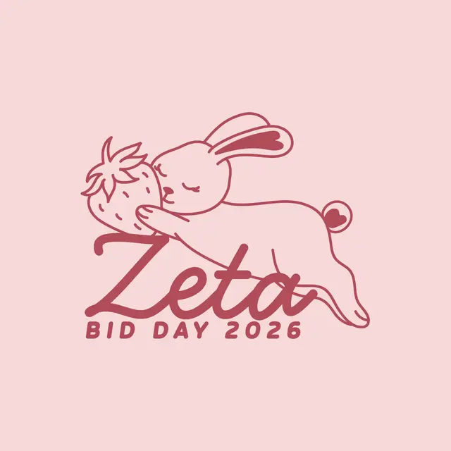 Zeta Tau Alpha Bunny Strawberry Bid Day Tank