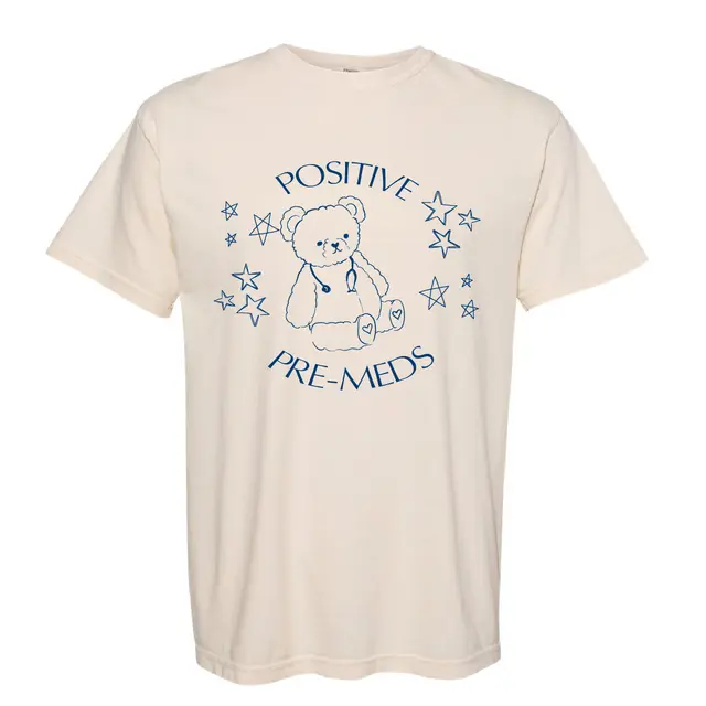 Positive Pre-Meds Cute Teddy Bear with Stars PR Shirt 2