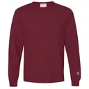 Champion Garment-Dyed Long Sleeve T-Shirt cd200 Crimson Front