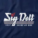 Sigma Delta Tau Striped Text PR Tanks