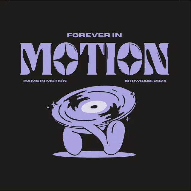 Rams in Motion Playful Vinyl Record Showcase Hoodie