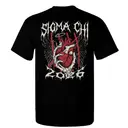 Sigma Chi Skeleton Hand Heart Graphic PR Shirt 2