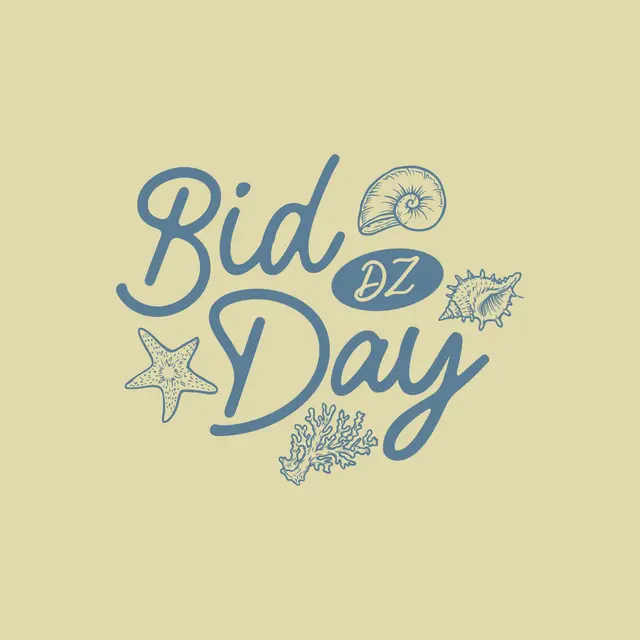 Delta Zeta Beachy Seashell Bid Day Tank