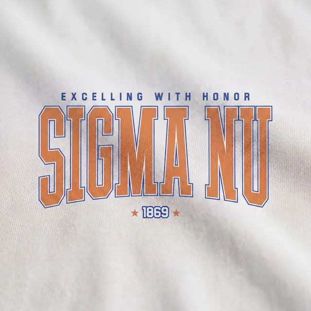 Sigma Nu Highlighted Lettering PR Sweater