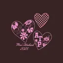 Alpha Gamma Pi Floral Heart Design Parent's Weekend Shirt