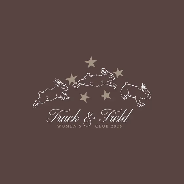 Women's Track & Field Club Hopping Bunnies PR Hoodie