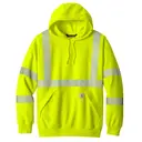 Carhartt ANSI 107 Class 3 Hooded Sweatshirt Brite Lime Front