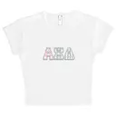 Alpha Xi Delta Plaid and Striped Letters PR Shirt 2
