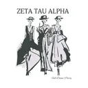 Zeta Tau Alpha Fashion Illustration Date Party Shirt