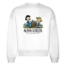 Alpha Xi Delta Cartoon Garden Mom's Weekend Crewneck 2