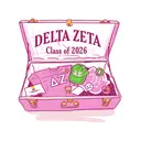Delta Zeta Graduation Suitcase Graphic Shirt